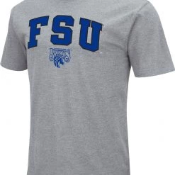 Colosseum Men's Fayetteville State Broncos Grey Dual Blend T-Shirt