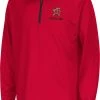 Colosseum Youth Maryland Terrapins Red Quarter-Zip Pullover Shirt For Girls'