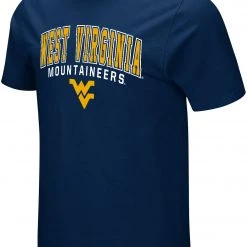 Colosseum Men's West Virginia Mountaineers Blue T-Shirt