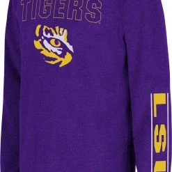 Colosseum Youth LSU Tigers Purple West Long Sleeve T-Shirt For Girls'