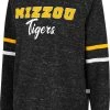 Colosseum Women's Missouri Tigers Black Beach Break Pullover Sweatshirt