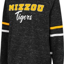 Colosseum Women's Missouri Tigers Black Beach Break Pullover Sweatshirt