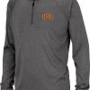Colosseum Youth USC Trojans Grey Quarter-Zip Pullover Shirt For Girls'