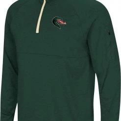 Colosseum Men's UAB Blazers Green Rival 1/4 Zip Jacket