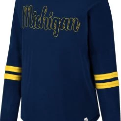 Colosseum Women's Michigan Wolverines Blue Earth Longsleeve T-Shirt