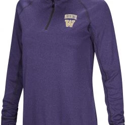 Colosseum Women's Washington Huskies Purple Stingray 1/4 Zip Jacket