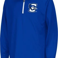 Colosseum Youth Creighton Bluejays Blue Draft 1/4 Zip Jacket For Girls'