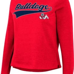 Colosseum Women's Fresno State Bulldogs Cardinal Already Did Pullover Sweatshirt