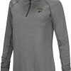 Colosseum Women's Purdue Boilermakers Gray Stingray 1/4 Zip Jacket