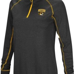 Colosseum Women's Missouri Tigers Black Stingray 1/4 Zip Jacket