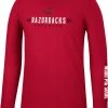 Colosseum Men's Arkansas Razorbacks Cardinal Spackler Longsleeve T-Shirt