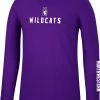 Colosseum Men's Northwestern Wildcats Purple Spackler Longsleeve T-Shirt
