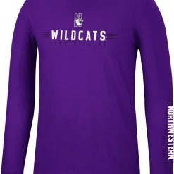 Colosseum Men's Northwestern Wildcats Purple Spackler Longsleeve T-Shirt