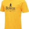 Colosseum Men's Bowie State Bulldogs Gold Dual Blend T-Shirt