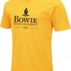 Colosseum Men's Bowie State Bulldogs Gold Dual Blend T-Shirt