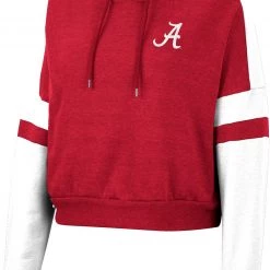 Colosseum Women's Alabama Crimson Tide Crimson Paris Pullover Hoodie