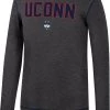 Colosseum Men's UConn Huskies Grey Therma Longsleeve T-Shirt