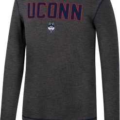 Colosseum Men's UConn Huskies Grey Therma Longsleeve T-Shirt