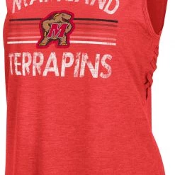Colosseum Women's Maryland Terrapins Red Coach Carr Tank Top