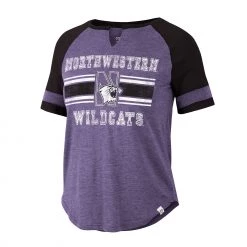 Colosseum Women's Northwestern Wildcats Purple Raglan T-Shirt
