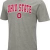 Colosseum Men's Ohio State Buckeyes Grey Dual Blend T-Shirt