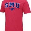 Colosseum Men's Southern Methodist Mustangs Red Dual Blend T-Shirt