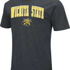 Colosseum Men's Wichita State Shockers Black Dual Blend T-Shirt