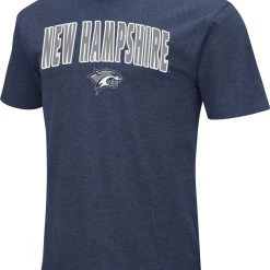 Colosseum Men's New Hampshire Wildcats Blue Dual Blend T-Shirt