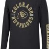 Colosseum Youth Colorado Buffaloes Black Long Sleeve Trolley T-Shirt For Boys'