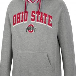 Colosseum Men's Ohio State Buckeyes Grey Baller Pullover Hoodie