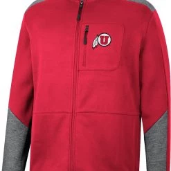 Colosseum Men's Utah Utes Red Playin Full Zip Jacket