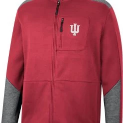 Colosseum Men's Indiana Hoosiers Crimson Playin Full Zip Jacket