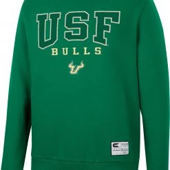 Colosseum Men's South Florida Bulls Green Scholarship Pullover Sweatshirt