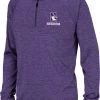 Colosseum Youth Northwestern Wildcats Purple Quarter-Zip Pullover Shirt For Girls'