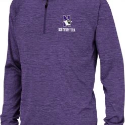 Colosseum Youth Northwestern Wildcats Purple Quarter-Zip Pullover Shirt For Girls'