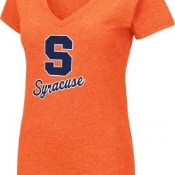 Colosseum Women's Syracuse Orange Orange Dual Blend V-Neck T-Shirt