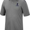 Colosseum Men's Illinois Fighting Illini Gray Polo