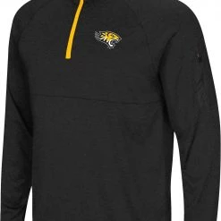 Colosseum Men's Towson Tigers Black Rival 1/4 Zip Jacket