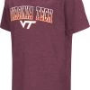 Colosseum Youth Virginia Tech Hokies Maroon Dual Blend T-Shirt For Girls'