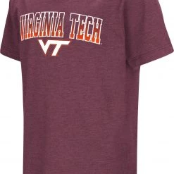 Colosseum Youth Virginia Tech Hokies Maroon Dual Blend T-Shirt For Girls'