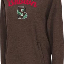 Colosseum Women's Brown University Bears Brown Funnel Pullover Hoodie
