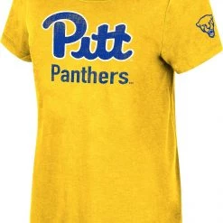 Colosseum Women's Pitt Panthers Blue Science Guy V-Neck T-Shirt