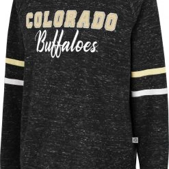Colosseum Women's Colorado Buffaloes Black Beach Break Pullover Sweatshirt