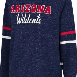 Colosseum Women's Arizona Wildcats Navy Beach Break Pullover Sweatshirt