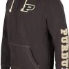 Colosseum Men's Purdue Boilermakers Black Intervention Full-Zip Hoodie