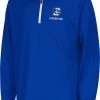 Colosseum Youth Creighton Bluejays Blue Quarter-Zip Pullover Shirt For Boys'