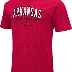Colosseum Men's Arkansas Razorbacks Cardinal Playbook T-Shirt