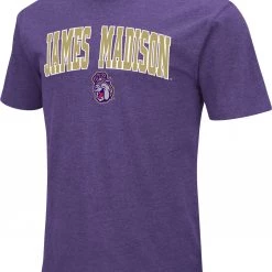 Colosseum Men's James Madison Dukes Purple Dual Blend T-Shirt