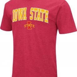 Colosseum Men's Iowa State Cyclones Cardinal Dual Blend T-Shirt
