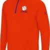 Colosseum Men's Clemson Tigers Orange Rival Quarter-Zip Shirt